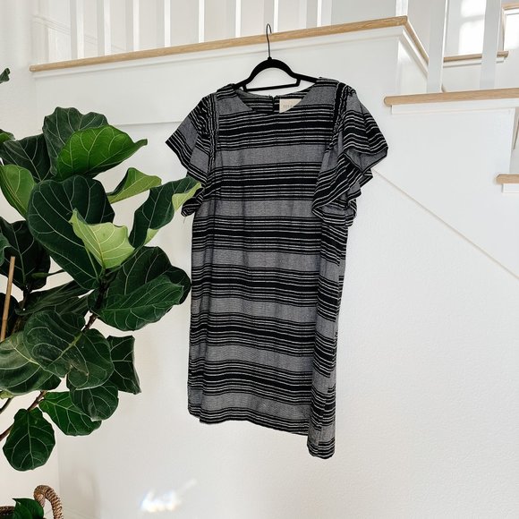 Anthropologie Moon River Denmark Striped Tunic Dress Size L - Picture 1 of 5